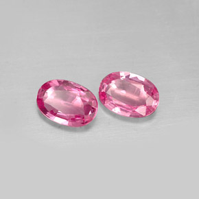 0.95 ct Pink Sapphire Stone, Natural Sapphire in Oval Facet Shape for Sale