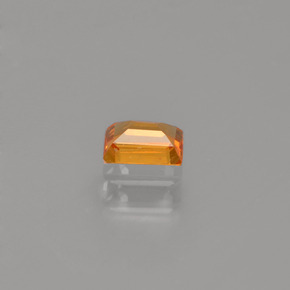 Sapphire Gemstone in 4 x 3 mm Size for Sale, Sapphire Stone in Yellow Orange Color