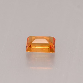 Sapphire Gemstone in 4.1 x 2.9 mm Size for Sale, Sapphire Stone in Yellow Orange Color