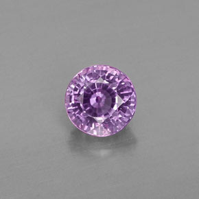 0.48 ct Pink Sapphire Gemstone, Sapphire Gem in Round Facet Shape for Sale.
