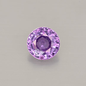 0.52 ct Violet Sapphire Gemstone, Sapphire Gem in Round Facet Shape for Sale.