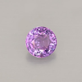 0.52 ct Violet Sapphire Stone, Natural Sapphire in Round Facet Shape for Sale