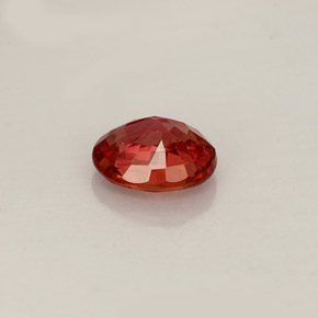 Sapphire Gemstone in 5.6 x 4.7 mm Size for Sale, Sapphire Stone in Red Orange Color