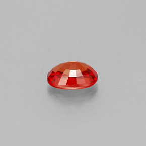 Sapphire Gemstone in 5.7 x 3.9 mm Size for Sale, Sapphire Stone in Red Orange Color