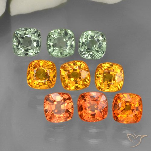 Multicolor Zafiro Gema - 0.6ct Corte en Forma Cojín (ID: 246150)