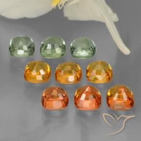 Sapphire Gemstones in 4.3 x 4.3 mm Size for Sale, Sapphire Stones in Multicolor Color