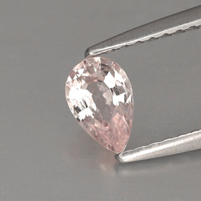 0.48 ct Pink Sapphire Stone, Natural Sapphire in Pear Facet Shape for Sale