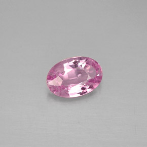 0.47 ct Pink Sapphire Gemstone, Sapphire Gem in Oval Facet Shape for Sale.