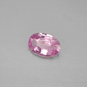0.47 ct Pink Sapphire Stone, Natural Sapphire in Oval Facet Shape for Sale
