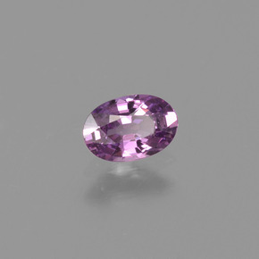 0.57 ct Violet Sapphire Stone, Natural Sapphire in Oval Facet Shape for Sale