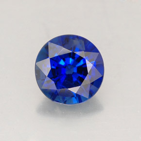 1.02 ct Blue Sapphire Gemstone, Sapphire Gem in Round Facet Shape for Sale.