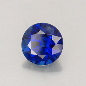 1.02 ct Blue Sapphire Stone, Natural Sapphire in Round Facet Shape for Sale