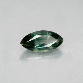 1.40 ct Green Sapphire Stone, Natural Sapphire in Marquise Facet Shape for Sale