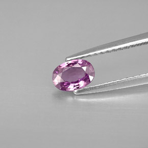 0.46 ct Violet Sapphire Gemstone, Sapphire Gem in Oval Facet Shape for Sale.