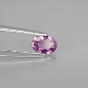 0.46 ct Violet Sapphire Stone, Natural Sapphire in Oval Facet Shape for Sale