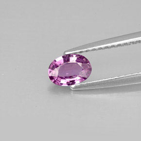 0.50 ct Violet Sapphire Gemstone, Sapphire Gem in Oval Facet Shape for Sale.