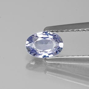 0.60 ct Violet Sapphire Gemstone, Sapphire Gem in Oval Facet Shape for Sale.