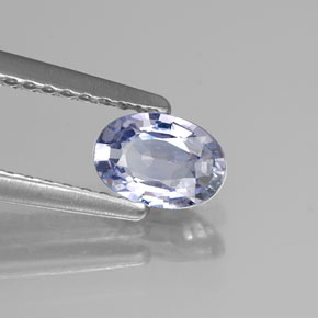 0.60 ct Violet Sapphire Stone, Natural Sapphire in Oval Facet Shape for Sale
