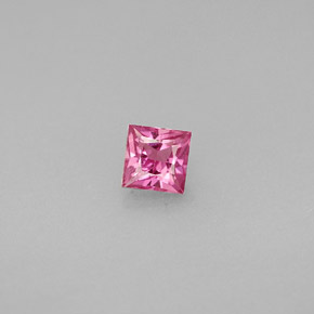 0.46 ct Pink Sapphire Gemstone, Sapphire Gem in Princess-Cut Shape for Sale.