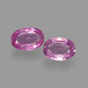 1.00 ct Pink Sapphire Gemstone, Sapphire Gem in Oval Facet Shape for Sale.