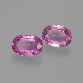 1.00 ct Pink Sapphire Stone, Natural Sapphire in Oval Facet Shape for Sale