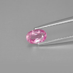 0.47 ct Pink Sapphire Gemstone, Sapphire Gem in Oval Facet Shape for Sale.