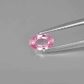 0.60 ct Pink Sapphire Gemstone, Sapphire Gem in Oval Facet Shape for Sale.