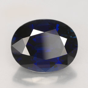 5.95 ct Blue Sapphire Stone, Natural Sapphire in Oval Facet Shape for Sale