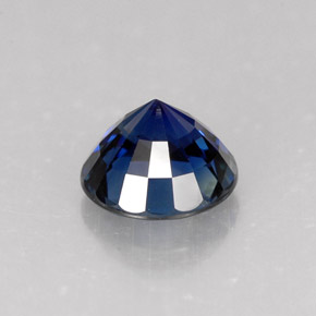 Sapphire Gemstone in 7 mm (calibrated) Size for Sale, Sapphire Stone in Deep Blue Color