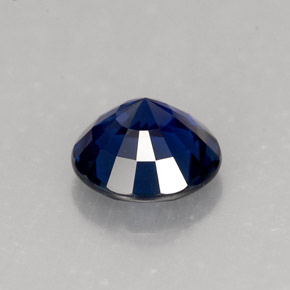 Sapphire Gemstone in 6.5 mm (calibrated) Size for Sale, Sapphire Stone in Deep Blue Color