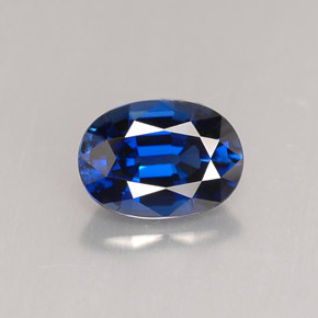 1.14 ct Blue Sapphire Gemstone, Sapphire Gem in Oval Facet Shape for Sale.