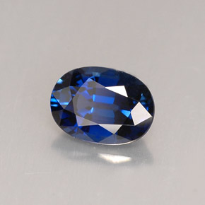 1.14 ct Blue Sapphire Stone, Natural Sapphire in Oval Facet Shape for Sale