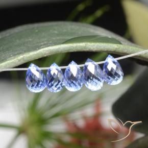 Sapphire Gemstones in 5.3 x 3.7 mm Size for Sale, Sapphire Stones in Pastel Blue Color
