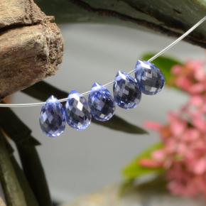 Sapphire Gemstones in 5.4 x 3.8 mm Size for Sale, Sapphire Stones in Violet Blue Color