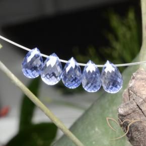 Sapphire Gemstones in 6 x 4 mm (calibrated) Size for Sale, Sapphire Stones in Violet Blue Color