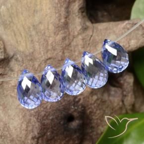 Sapphire Gemstones in 5.6 x 3.8 mm Size for Sale, Sapphire Stones in Intense Blue  Color