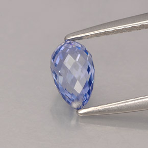 1.11 ct Blue Sapphire Stone, Natural Sapphire in Briolette with Hole Shape for Sale