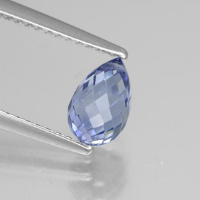 1.52 ct Blue Sapphire Stone, Natural Sapphire in Briolette with Hole Shape for Sale