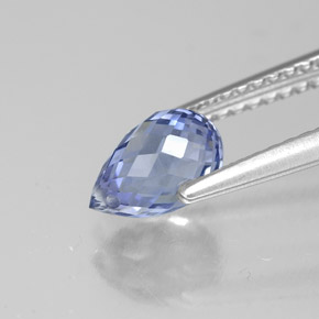 Sapphire Gemstone in 7.3 x 4.8 mm Size for Sale, Sapphire Stone in Violet Blue Color