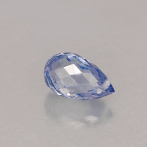 1.12 ct Blue Sapphire Gemstone, Sapphire Gem in Briolette with Hole Shape for Sale.