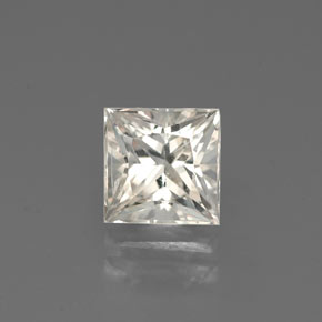 1.49 ct White Sapphire Gemstone, Sapphire Gem in Princess-Cut Shape for Sale.