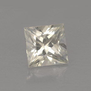 1.56 ct Yellow Sapphire Stone, Natural Sapphire in Princess-Cut Shape for Sale