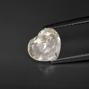 Sapphire Gemstone in 8.3 x 7.2 mm Size for Sale, Sapphire Stone in Yellowish White Color