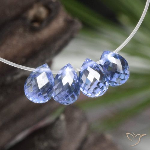 1.69ctw Natural Pastel Blue Sapphire, Briolette, VVS-VS