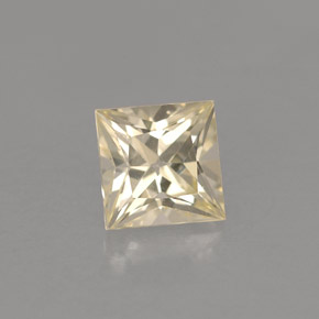 1.01 ct Yellow Sapphire Stone, Natural Sapphire in Princess-Cut Shape for Sale