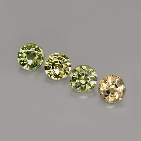 2.23 ct Green Sapphire Gemstone, Sapphire Gem in Round Facet Shape for Sale.