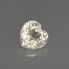 1.15 ct Yellow Sapphire Stone, Natural Sapphire in Heart Facet Shape for Sale