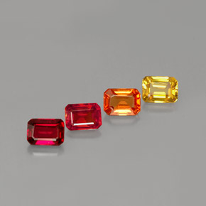 1.21 ct Multicolor Sapphire Gemstone, Sapphire Gem in Octagon Facet Shape for Sale.