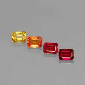 1.21 ct Multicolor Sapphire Stone, Natural Sapphire in Octagon Facet Shape for Sale