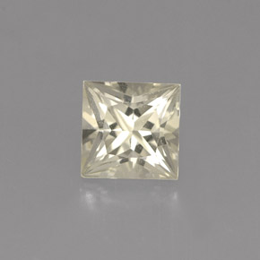0.96 ct Yellow Sapphire Gemstone, Sapphire Gem in Princess-Cut Shape for Sale.